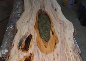 Wooden table surface - Kausoxila Cyprus