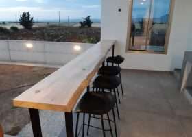 Rustic Solid Wood outdoor high table